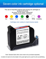 Impresora de pantalla táctil portátil de buena calidad, automática, Mini máquina de impresión de etiquetas de fecha inteligente de 12,7mm, impresora Manual de inyección de tinta