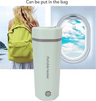 Mini bouilloire électrique à eau chaude, ébullition rapide, eau chaude, bouilloire électrique portable, 350 ml, bouilloire électrique de voyage, bouilloire à thé pour voiture