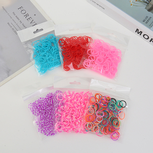 वाणलिन रचनात्मक डिजाइन मल्टीकोलर पैकिंग लड़कियों के लिए रबर बैंड ऑप्प हेयर बैंड का पुनः प्रयोज्य Tpr रबर बैंड - Product Image 1