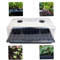 Kit de démarrage de semis réutilisable et écologique à 24 cellules - Barquettes profondes et dôme d'humidité pour un taux de germination plus élevé |   Maison de jardin