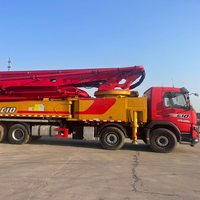 Camion pompe à béton mobile d'occasion fiable Sany 2020, 62m, 510HP, Diesel Euro V, 4 essieux, faible nombre d'heures de travail, pour la construction