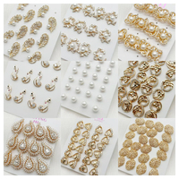 Joyería XUPING al Por Mayor Pendientes Jingjing de Piedra Colorida y Cristal con Corazón y Flor, Aretes de Moda Bañados en Oro de 14K para Mujer