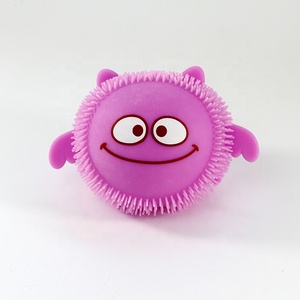 ADDOIL New Tpr Squeeze <b>Light</b> <b>up</b> Christmas Snowman Elk Puffer Ball Fidget Toy for Kids Soft Squishy Toy - Product Image 6