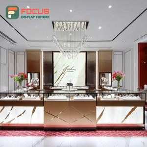 Modern Jewelry Store Fixtures Polished Surface Commercial Store Display Counter - Product Image 5