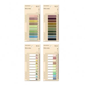 200 feuilles/carnet d'indexation, notes autocollantes avec cartes arrière, papeterie pour étudiants et enfants, blocs-notes adhésifs, personnalisation en gros - Product Image 1