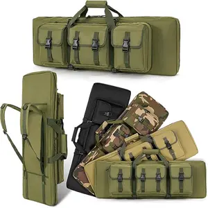 32/36/42/48 Zoll Double Case Soft Bag Gun Case, Aufbewahrung und Transport von Schusswaffen, Allround Shooting Range Tactical Backpack