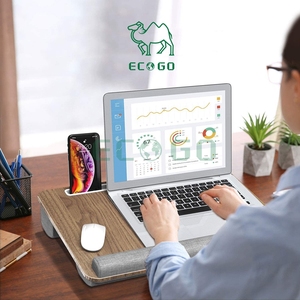 Bằng gỗ phù hợp lên đến 21.5 inch máy tính xách tay Bàn máy tính xách tay bảng được xây dựng trong cổ tay pad cho máy tính xách tay máy tính xách tay đứng với máy tính bảng - Product Image 2