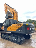 Excavatrice sur chenilles Hyundai 220LC-9S 220 225LC d'origine coréenne, neuve à 99%, 20 tonnes, excavatrice hydraulique sur roues Hyundai 210