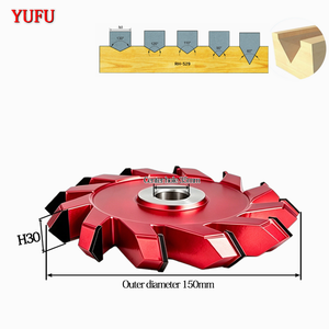Fresa en V de 12 dientes de carburo de tungsteno de grado industrial YUF 90, disponible para OEM, HRC 65, para tallado de madera, ranurado y reparación de precisión - Product Image 6