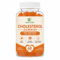 Gummies de soutien au cholestérol pour la santé cardiaque et le maintien d'un niveau sain, 60 unités, complément alimentaire, formule personnalisée sous marque privée