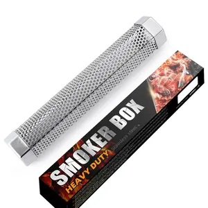 Provide Sample Food Grade 304 Bbq Perforated Tube Smoker Tube Stainless Steel BBQ Smoker Pallet Tube