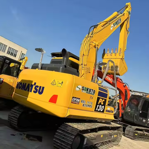Machines robustes utilisées Komatsu Pc130 Excavatrice de 13 tonnes à bas prix avec moteur central et moteur en stock - Product Image 4