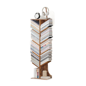 Estantería de madera transfronteriza con forma de árbol, librero estrecho de pie, para dormitorio, sala de estar, uso doméstico, estilo retro sencillo - Product Image 5