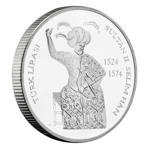 Il sultano dell'impero ottomano <span class=keywords><strong>Selim</strong></span> II 40mm placcato argento Souvenir da collezione moneta commemorativa - Product Image 5