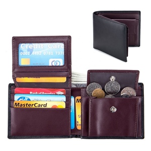 Custom Luxury Men's Leather Wallets Coin Pocket <b>Purse</b> Genuine Leather Card Holder Wallet Mens Leather Wallet - Product Image 6