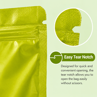 Op maat gemaakte frosted zip seal ziplock plastic zakken voor het verpakken van ornamenten