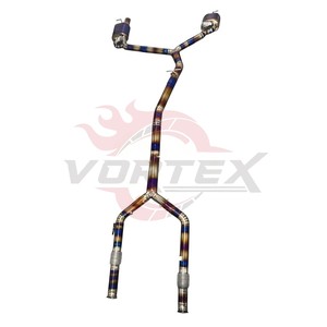 Échappement arrière en titane Vortex Exotic Sound Valvetronic compatible avec Mercedes-AMG C43 W205, son agressif, garantie 2 ans - Product Image 3