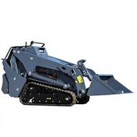Mini-chargeuse compacte certifiée EPA avec moteur Kubota, garantie 1 an, transmission sur chenilles pour la construction et l'aménagement paysager