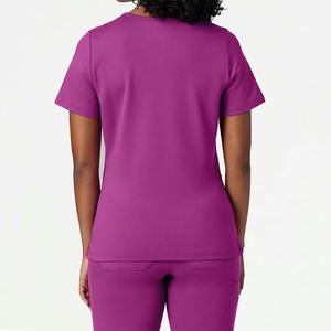 Conjuntos de Uniformes Médicos Unisex de Alta Calidad con Logotipo Personalizado 2025, Elásticos, de Secado Rápido, para Enfermeras, Doctores y Hospitales, Mezcla de Algodón de Punto - Product Image 5