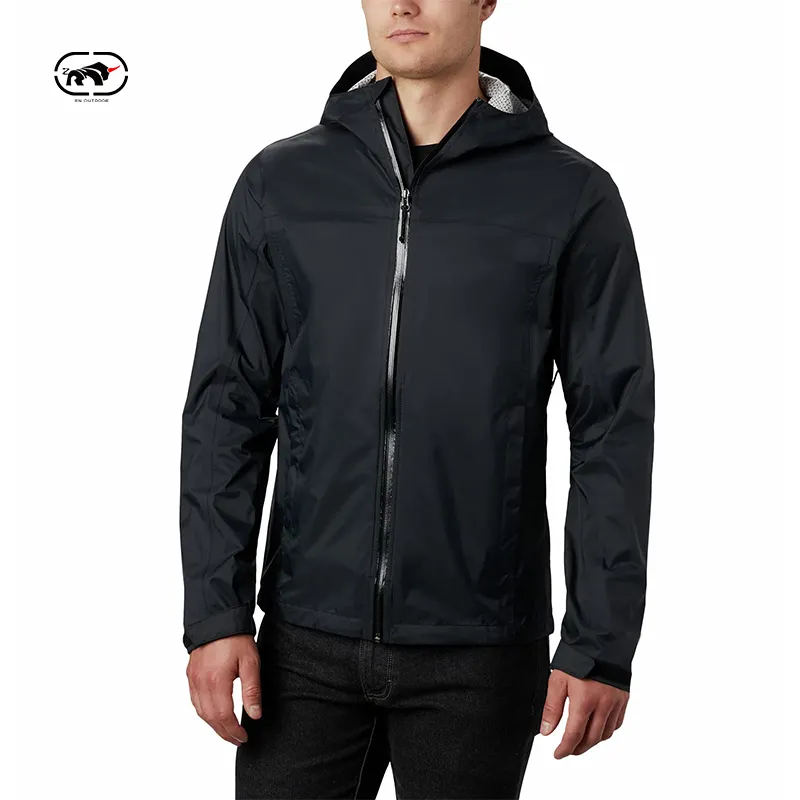OEM ODM Customized Mens Anorak Jacket Custom Logo Blank Nylon Windbreaker