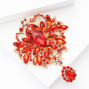Broches de Cristal de Moda en Oferta, Broches de Lujo con Pedrería para Bodas, Accesorios de Ropa para Mujer, Broches de Joyería de Alta Gama - Product Image 3
