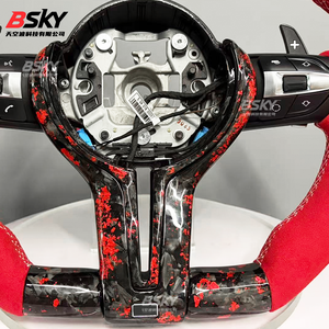Pour BMW voiture rénovation intérieure rouge forgé carbone daim Lenkrad Fit 1234567 série F10 F30 E90 E89 F08 F18 F22 F31 F34 G30 F26 - Product Image 6
