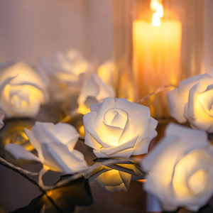 LED fata san valentino fiore <span class=keywords><strong>rosa</strong></span> <span class=keywords><strong>rosa</strong></span> decorazione di nozze luci a led - Product Image 3