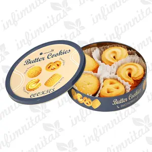 Fabricant de biscuits personnalisés printemps limité boîtes de cadeaux de vacances sur mesure biscuits biscuits au beurre de style danois