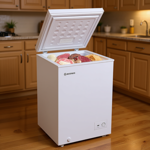 มูซู ตู้แช่แข็งแบบตั้งพื้นขนาด 3.5 คิวบิกฟุต พร้อมตะกร้าถอดได้ ระบบละลายน้ำแข็งแบบแมนนวล ควบคุมอุณหภูมิเดียว สีขาว - Product Image 2