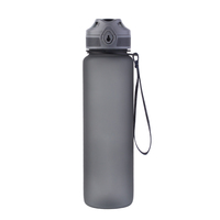 Bouteille d'eau Tritan MLIFE 1 Litre avec infuseur à fruits, bouton poussoir, sans BPA, anti-fuite, réutilisable, pour boire directement lors de vos activités sportives, de fitness et de gym
