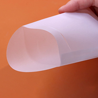 Vente chaude 100 pièces enveloppes en verre givré clair translucide vélin petite poche papier calque portefeuille enveloppe