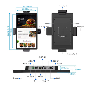 Tablette Android OEM 32 pouces SDK IPS 1080P pour affichage numérique, lecteur d'affiches publicitaires, utilisation en intérieur, centre commercial, service en libre-service - Product Image 4