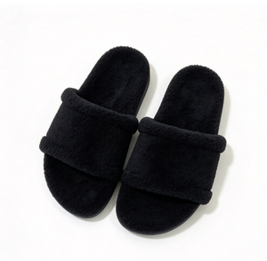 Pantuflas de Franela Rosa Caramelo para Mujer, con Forro de Piel Sintética, Suela Plana, Ideales para Camping, Precio Competitivo, Muestra Reembolsable, para Adolescentes - Product Image 1