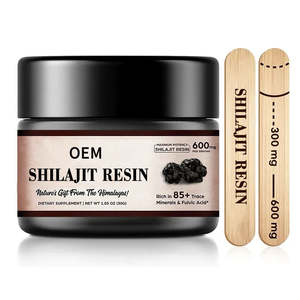 Suplementos de Resina Suave de Shilajit OEM/ODM con Minerales, Ácido Fúlvico, Magnesio, Zinc, Resina de Shilajit del Himalaya <span class=keywords><strong>Natural</strong></span> y Orgánica - Product Image 1
