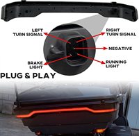 Feu arrière de moto Tour Pak avec clignotants 12 Volts, étanche IP65, couleurs rouge et ambre pour HD Touring
