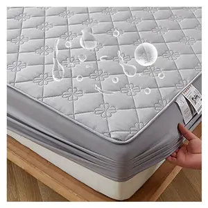 queen size coprimaterasso impermeabile 100% cotton mather degree best quality cotton material fitted waterproof mattress cover