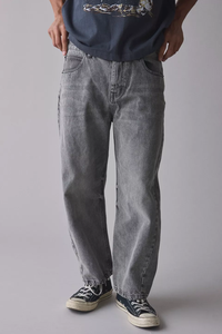 メンズカスタムデニムジーンズボーイフレンドスタイルミディアムライトウォッシュカジュアルストリートウェアラグジュアリーハイエンドデザイン180g純ニット - Product Image 2