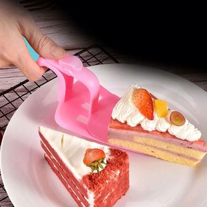 Couteau à gâteau en acier inoxydable, trancheur à gâteau en acier inoxydable, spatule à gâteau en plastique, couteau à tarte, ensemble de leviers à gâteau, emballé en sachet et boîte, outil décoratif - Product Image 6