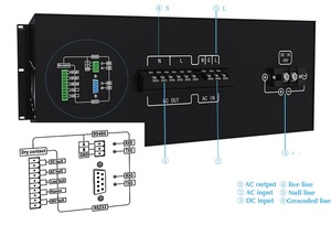 Onduleur à onde sinusoïdale pure monophasé 8000 Watts avec fréquence de sortie 60Hz, entrée AC 220V 380V 48 Volts - Product Image 1