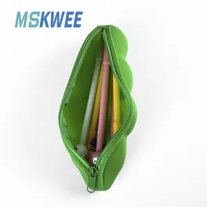 Trousse à crayons en Silicone souple personnalisée pour enfants, pochette à crayons d'école avec forme de Fruit et de légume, boîte à crayons d'étudiant, fourniture de papeterie