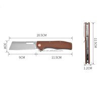 Couteau Micarta poche pliante Portable Camping en plein air auto-défense fruits couteau d'office multi-usages D2 acier couteau tactique