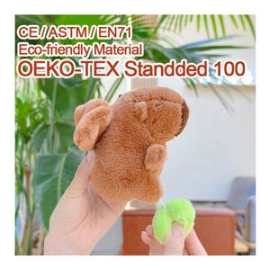 2025 Regalos Promocionales ODM Personalizables: Llavero de Peluche de Capibara, Pequeño Llavero de Juguete, Colgante para Bolso, Diseño Único Fresa - Product Image 2