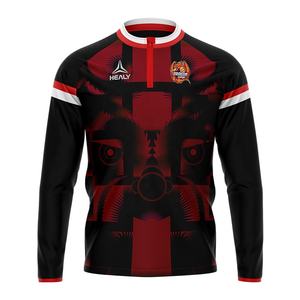 Nueva marca de diseñador de manga larga con cremallera chaqueta de entrenamiento de fútbol moda masculina - Product Image 5