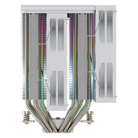 COOLLEO A60T H ARGB Refroidisseur d'air CPU à double tour et 6 caloducs pour LGA115X/1200/1700/1851AMD, refroidissement profond pour jeux, TDP 245W, pour boîtier d'ordinateur