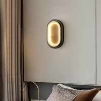 Lampe murale LED en fer pour chambre à coucher et salon, lampe de chevet design moderne et minimaliste