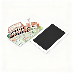 Custom Graphic City Architecture Souvenir Refrigerator Decor Gift Wholesale Metal <b>Fridge</b> Magnet - Product Image 4