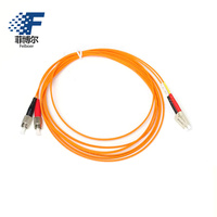 Kabel Patch Cord Fiber Optik LC SC FC ST Berkualitas Tinggi OS2 Single Mode Simplex Duplex 1m 3m 5m Kabel Jumper Fiber Optik