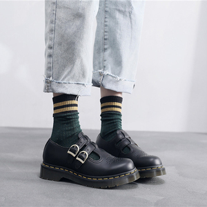 <span class=keywords><strong>BABALA</strong></span> Nuevas Botas de Cuero Negras Estilo Walking para Mujer 2026, Zapatos de Moda con Suela Gruesa y Punta Redonda, Zapatos Mary Jane para Mujer - Product Image 5