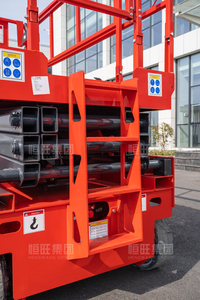 CE Certified <strong>300kg</strong> <strong>Hydraulic</strong> Scissor Lift 4-18m Aerial Work <strong>Platform</strong> for Warehouse Material Lifting &amp; Factory Maintenance - Product Image 5