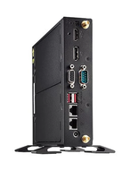 Shuttle DS20U Fanless Slim Industrial Mini PC, Tiga Layar +DP+VGA, Dual LAN & Port Serial Terintegrasi